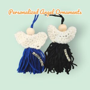 Personalized Crochet Angel Ornament